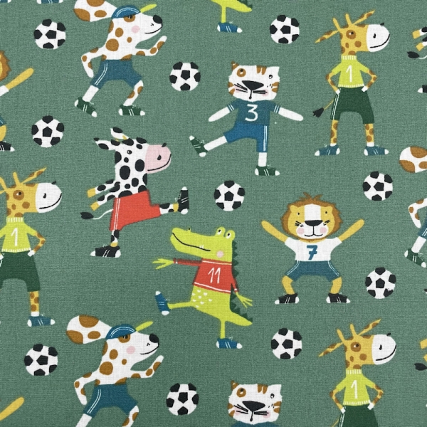 Beschichtete Baumwolle Fußball Tiere